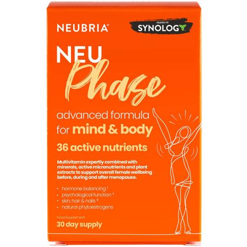 Neubria Neu Phase Συμπλήρωμα Διατροφής για Μυαλό, Σώμα Πριν, Κατά την Διάρκεια & Μετά την Εμμηνόπαυση 30tabs